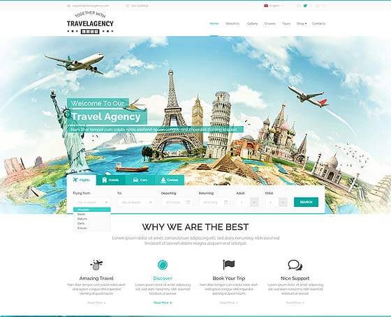Detail Tourism Template Wordpress Nomer 21