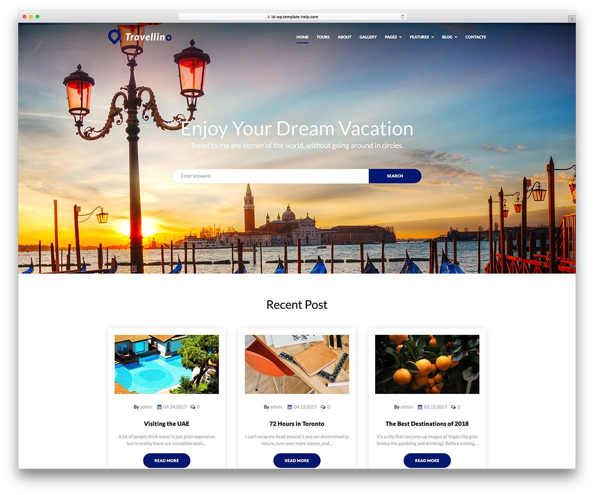 Detail Tourism Template Wordpress Nomer 25