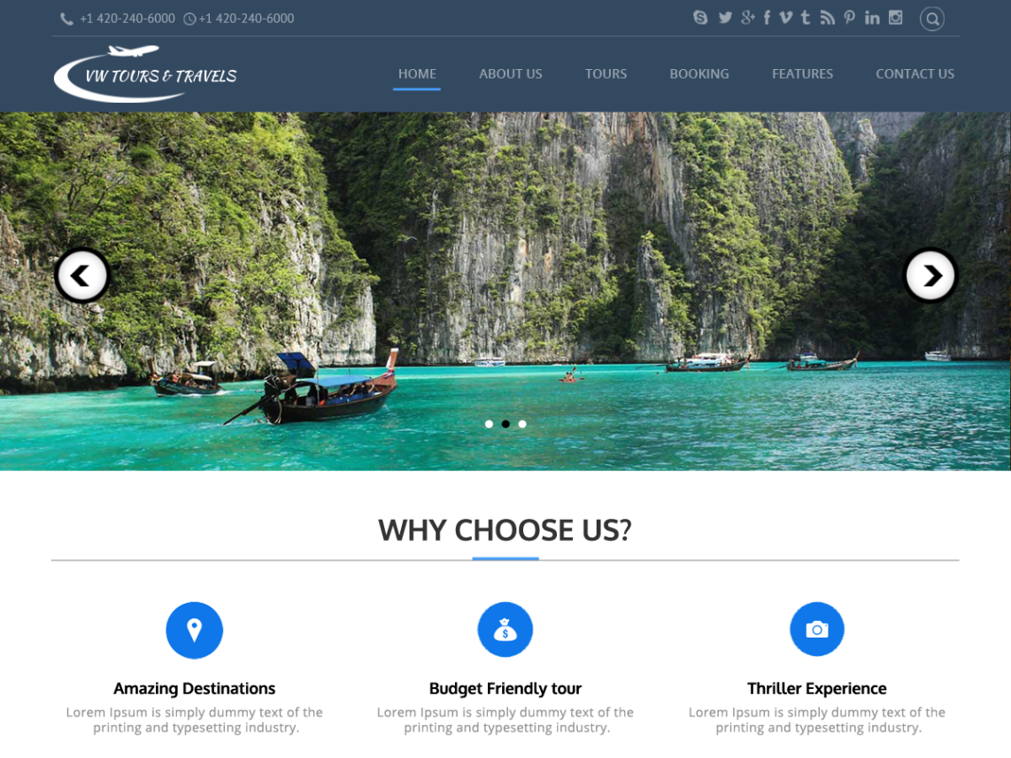 Detail Tourism Template Wordpress Nomer 26
