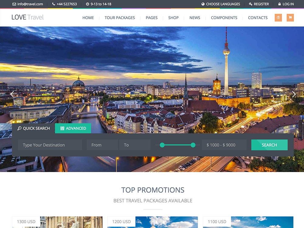 Detail Tourism Template Wordpress Nomer 28