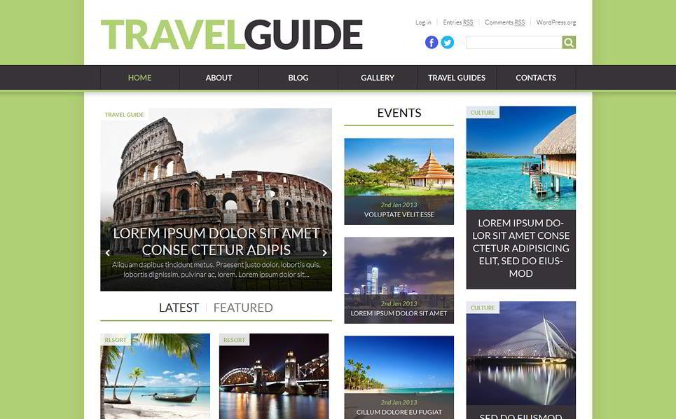 Detail Tourism Template Wordpress Nomer 4
