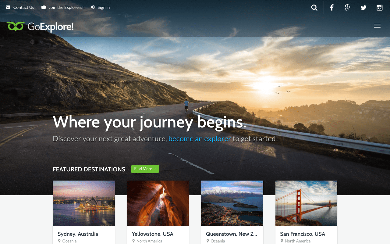 Detail Tourism Template Wordpress Nomer 5
