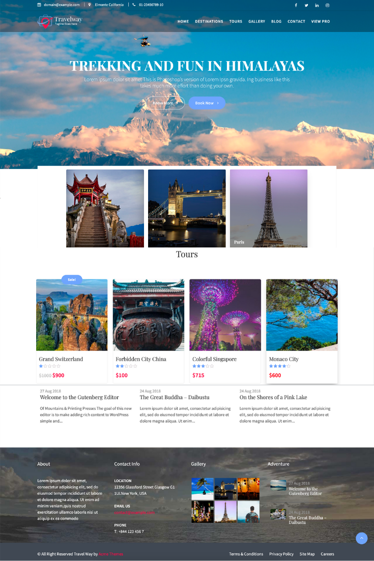 Detail Tourism Template Wordpress Nomer 43