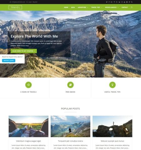 Detail Tourism Template Wordpress Nomer 45