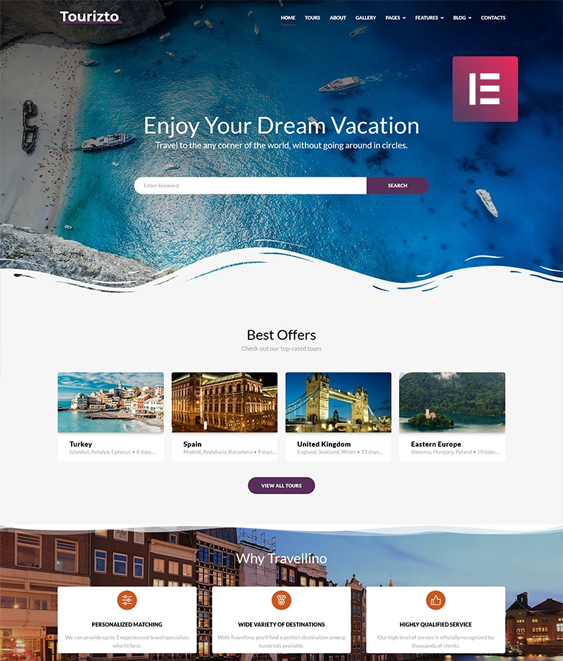 Detail Tourism Template Wordpress Nomer 47