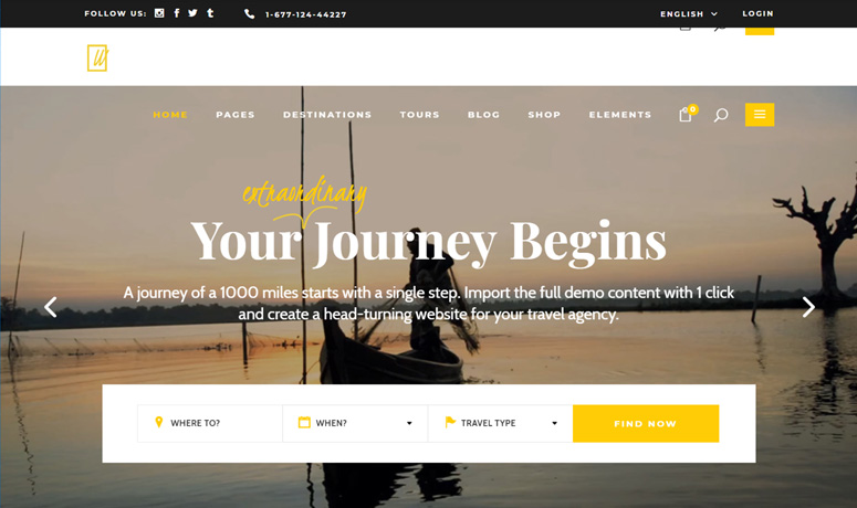 Detail Tourism Template Wordpress Nomer 48