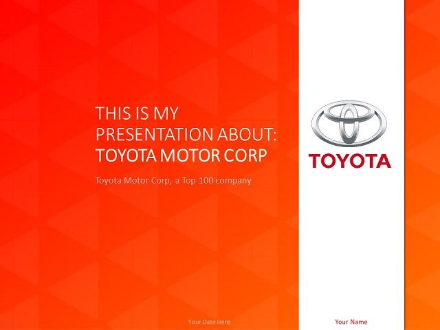 Detail Toyota Ppt Template Nomer 2