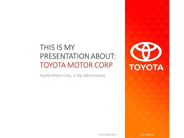 Detail Toyota Ppt Template Nomer 4