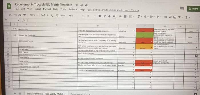 Detail Traceability Exercise Template Nomer 34