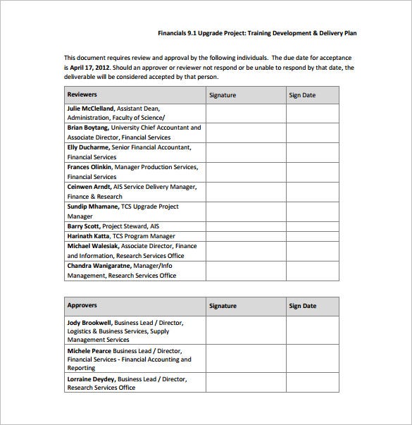 Detail Training Outline Template Doc Nomer 19