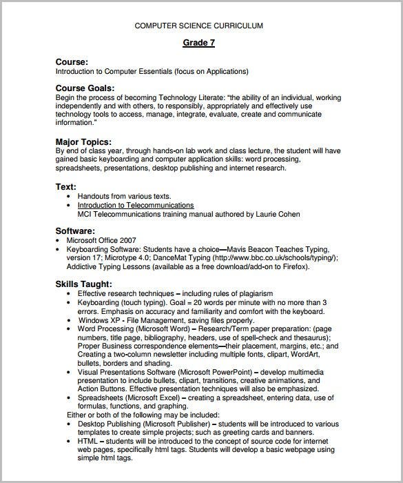 Detail Training Outline Template Doc Nomer 30