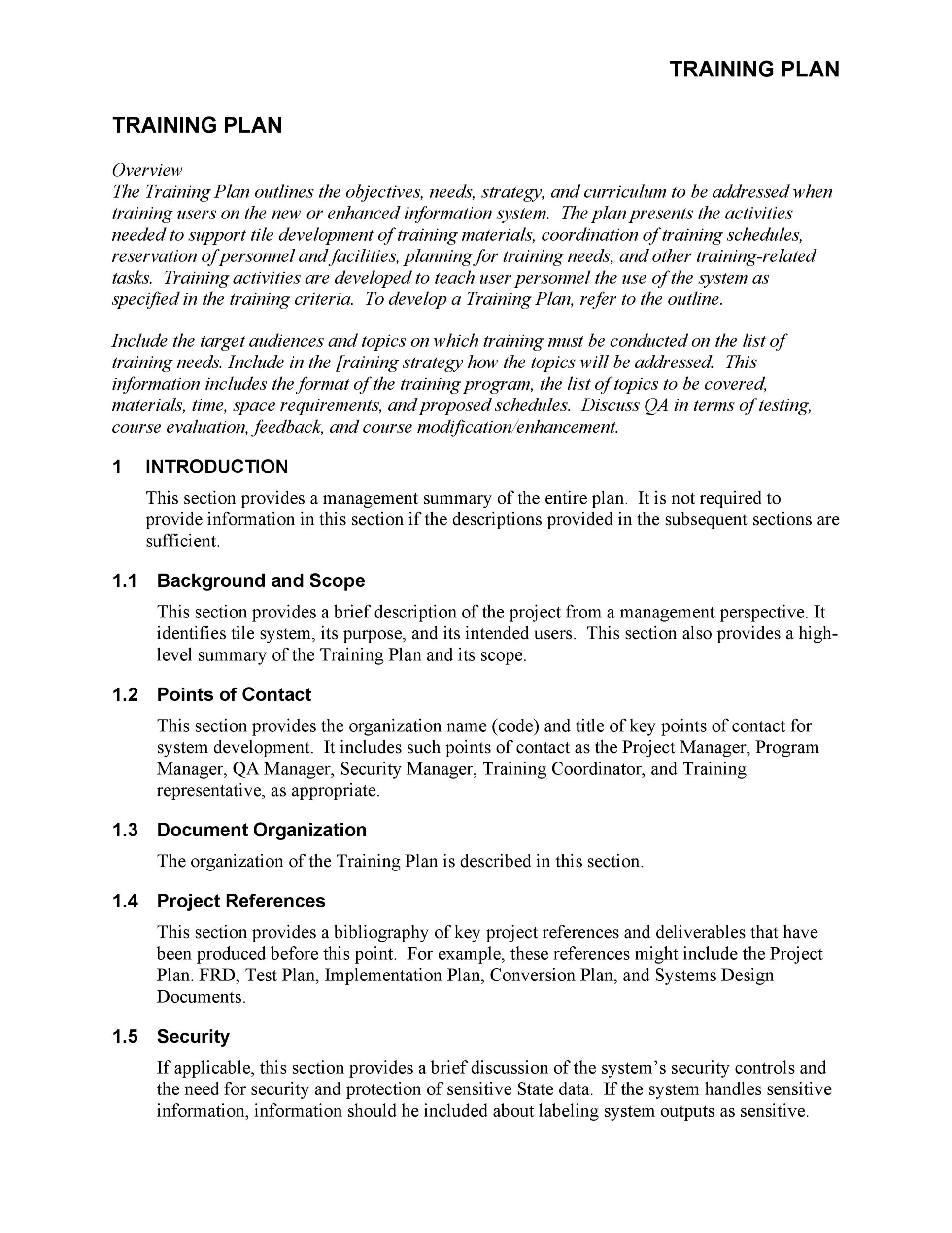 Detail Training Outline Template Doc Nomer 42