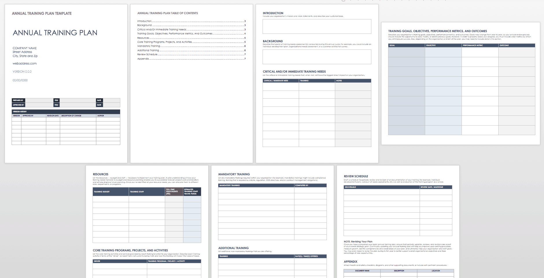 Detail Training Outline Template Doc Nomer 52