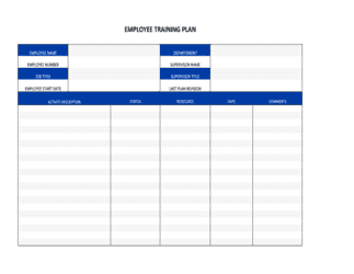 Detail Training Schedule Template Nomer 45