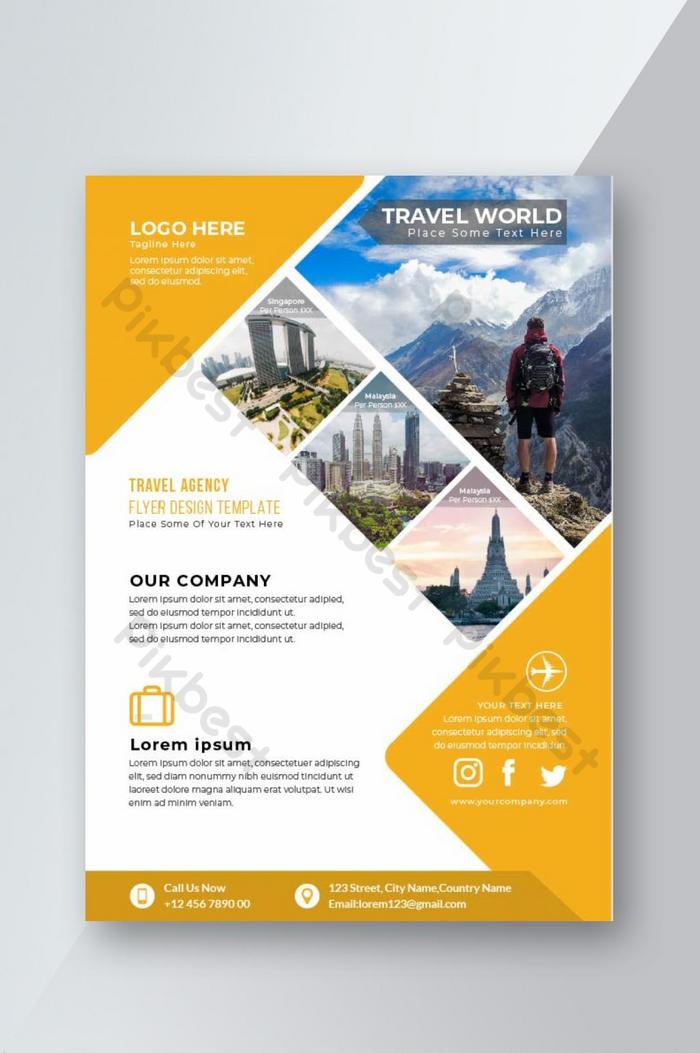 Travel Agency Flyer Template Free - KibrisPDR