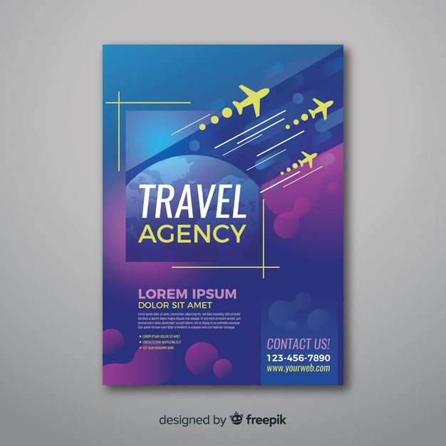 Detail Travel Agency Flyer Template Free Nomer 31