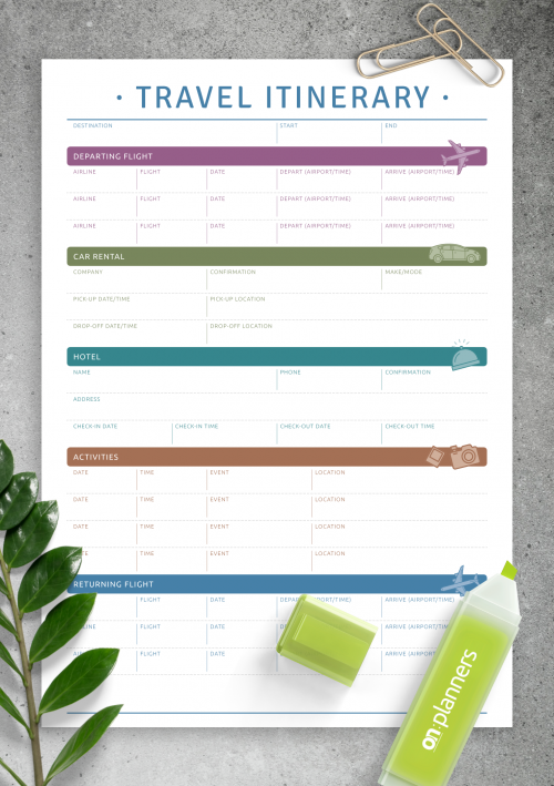 Detail Travel Calendar Template Nomer 3