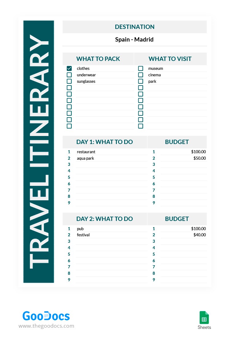 Detail Travel Calendar Template Nomer 37