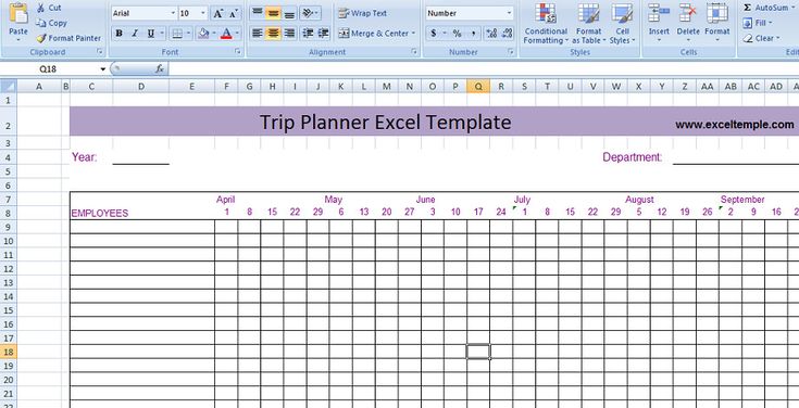 Detail Travel Planner Template Excel Nomer 18