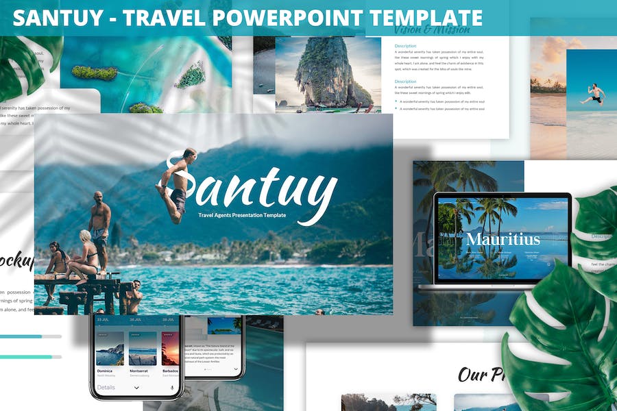 Detail Travel Powerpoint Template Nomer 7