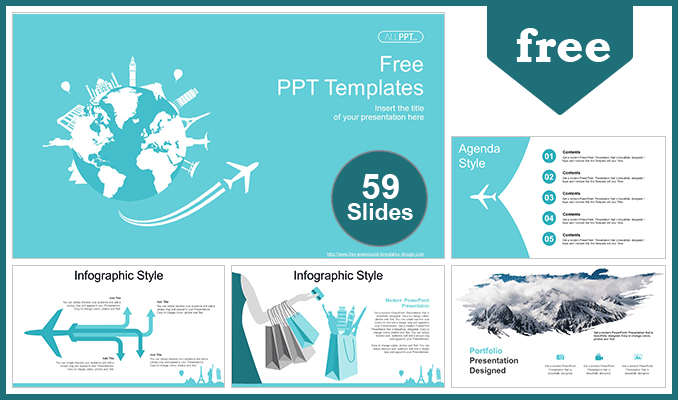Detail Travel Powerpoint Template Nomer 2