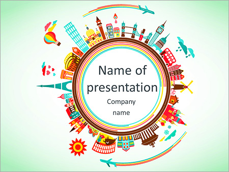 Detail Travel Powerpoint Template Nomer 45