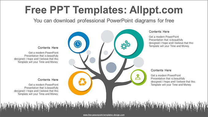 Detail Tree Diagram Template Powerpoint Free Download Nomer 2