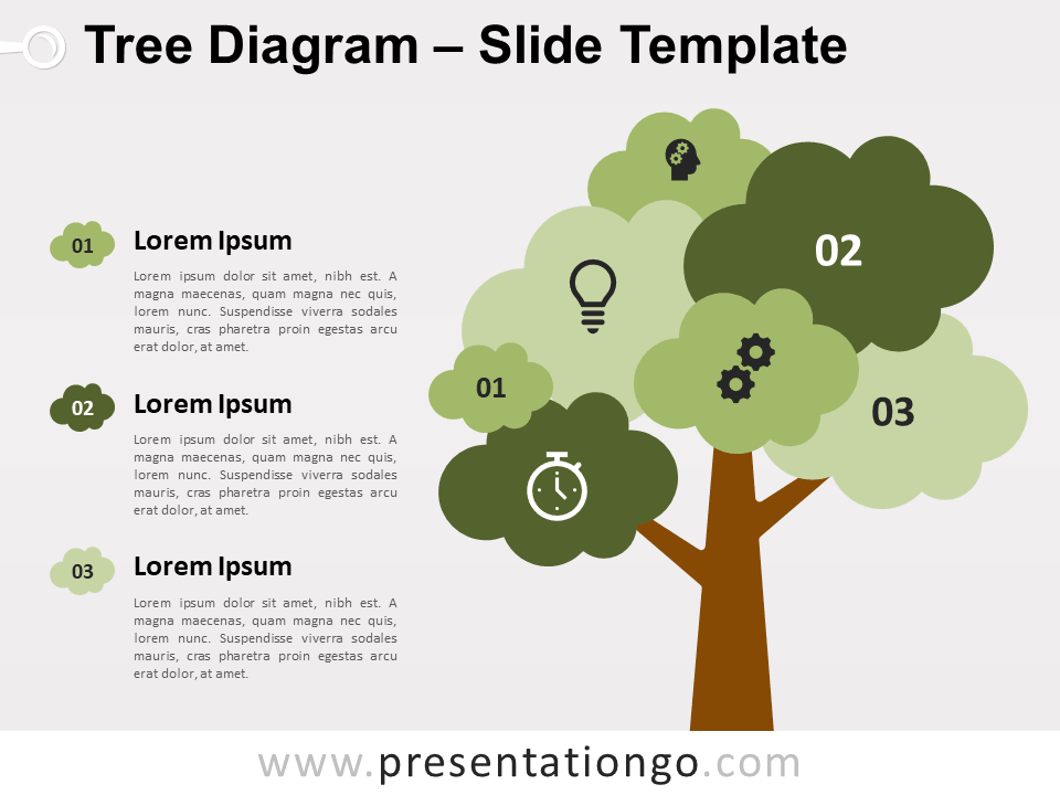 Detail Tree Diagram Template Powerpoint Free Download Nomer 12