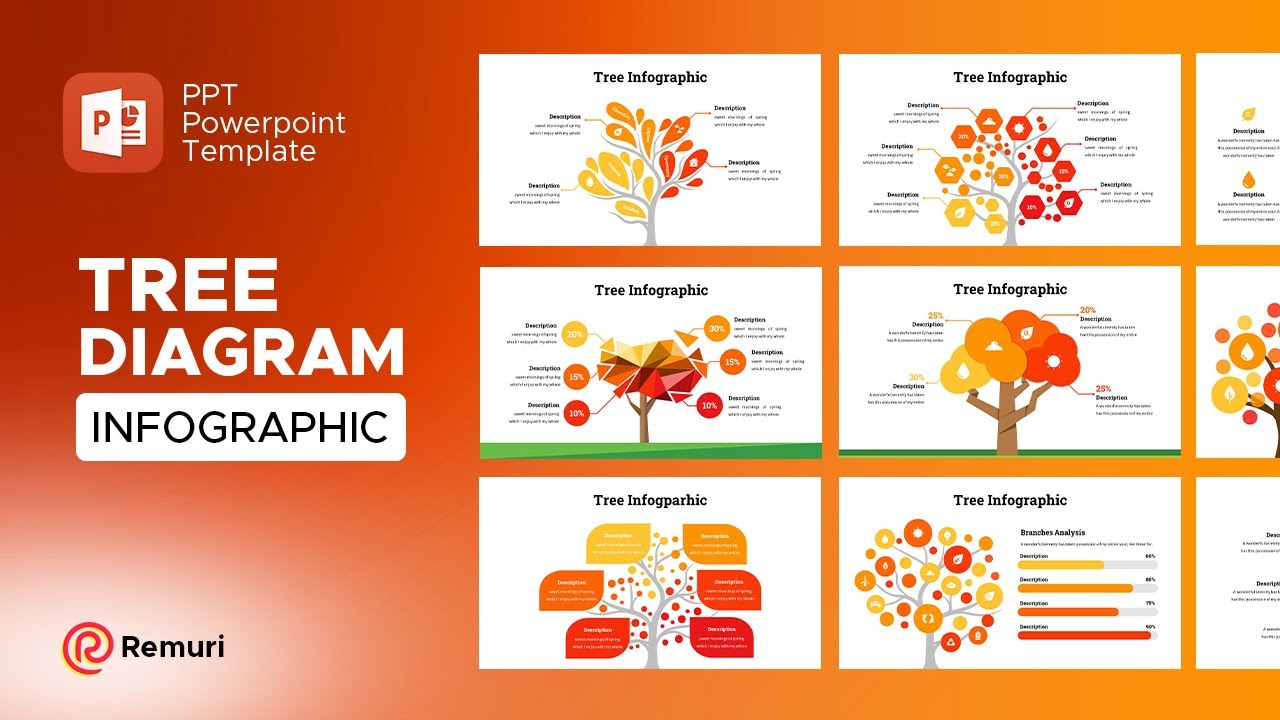 Detail Tree Diagram Template Powerpoint Free Download Nomer 20