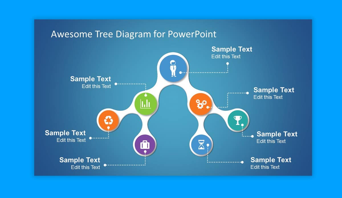 Detail Tree Diagram Template Powerpoint Free Download Nomer 21