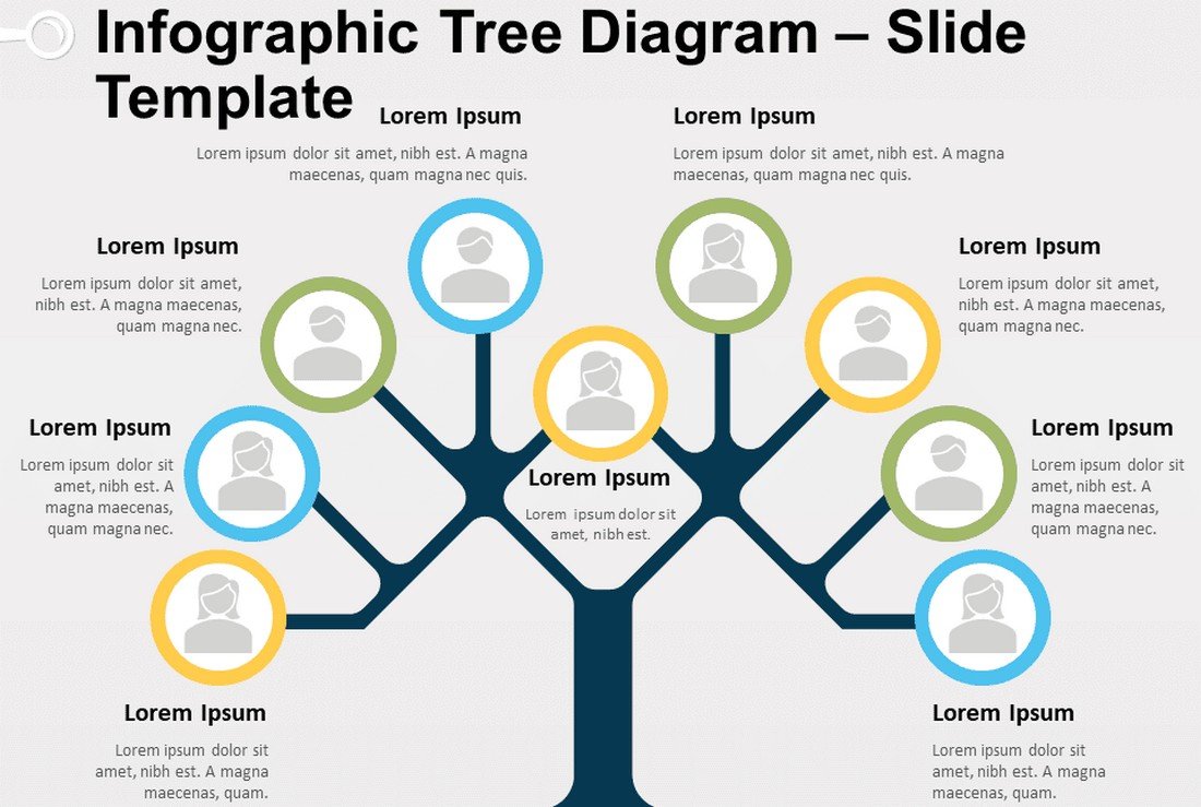 Detail Tree Diagram Template Powerpoint Free Download Nomer 24