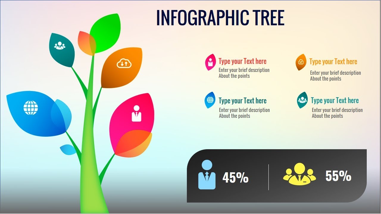 Detail Tree Diagram Template Powerpoint Free Download Nomer 43