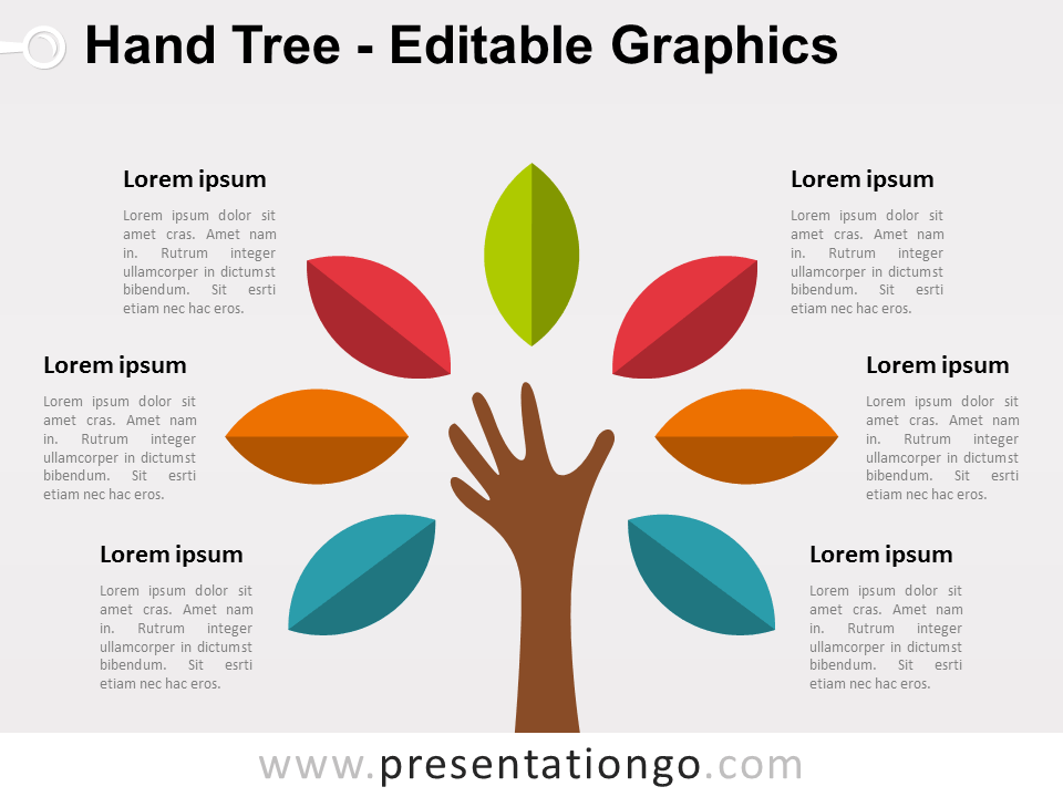 Detail Tree Diagram Template Powerpoint Free Download Nomer 6