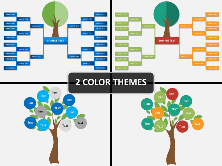 Detail Tree Powerpoint Template Nomer 21