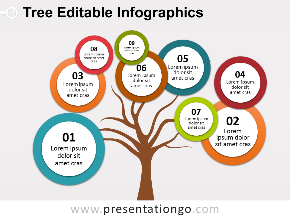 Detail Tree Powerpoint Template Nomer 6