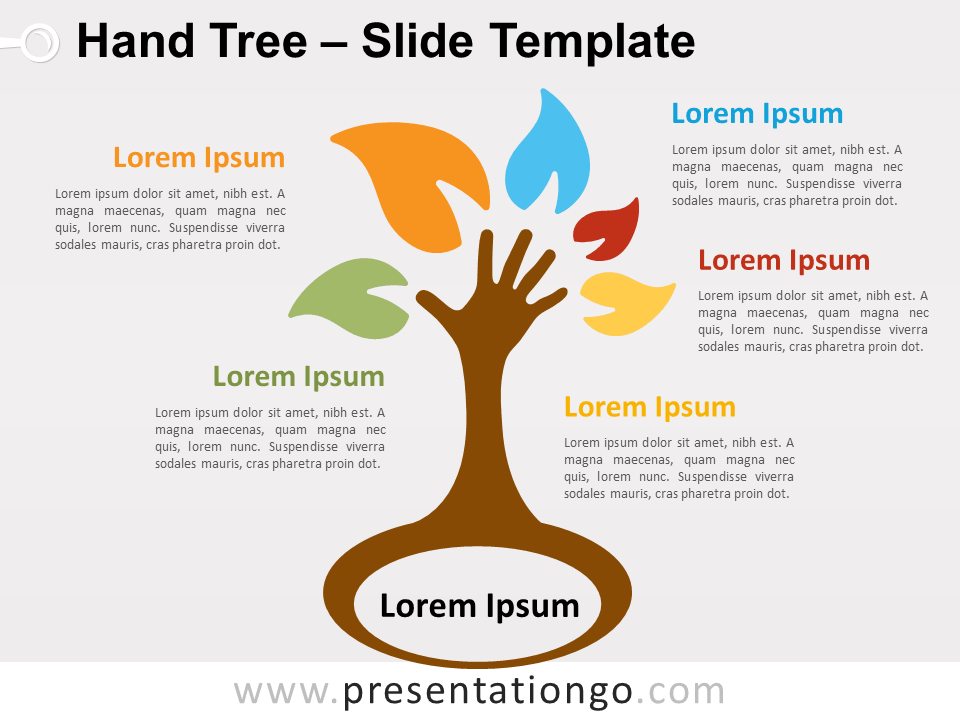 Detail Tree Powerpoint Template Nomer 50