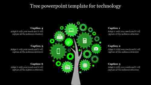 Detail Tree Powerpoint Template Nomer 51