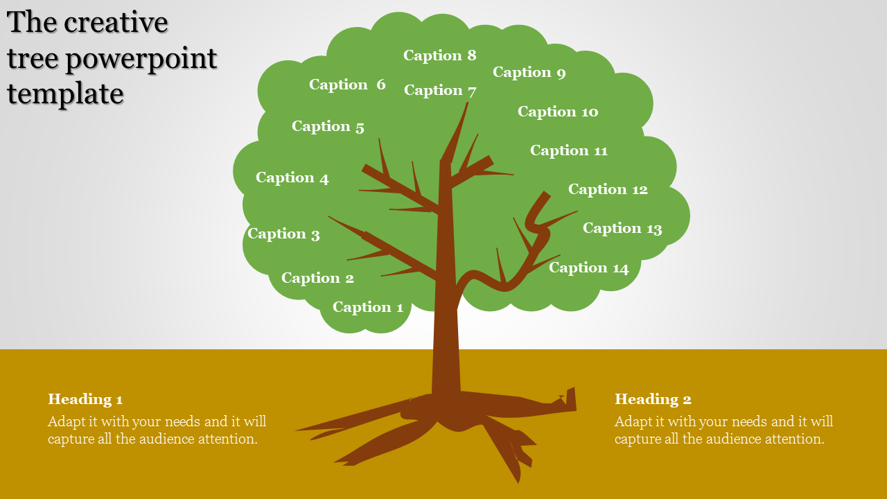 Detail Tree Powerpoint Template Nomer 7