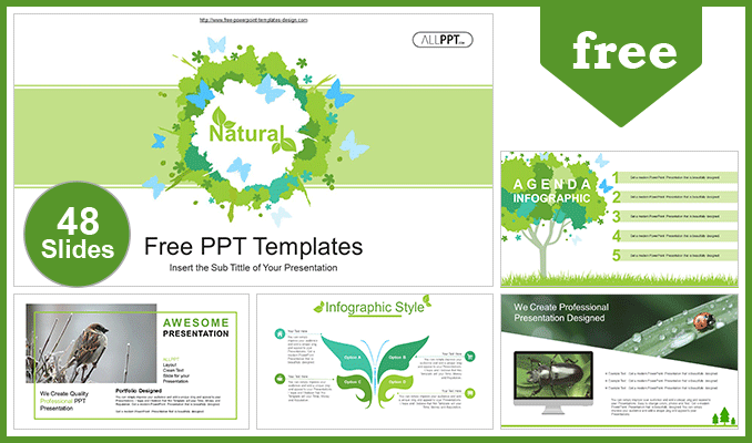 Detail Tree Powerpoint Template Nomer 8