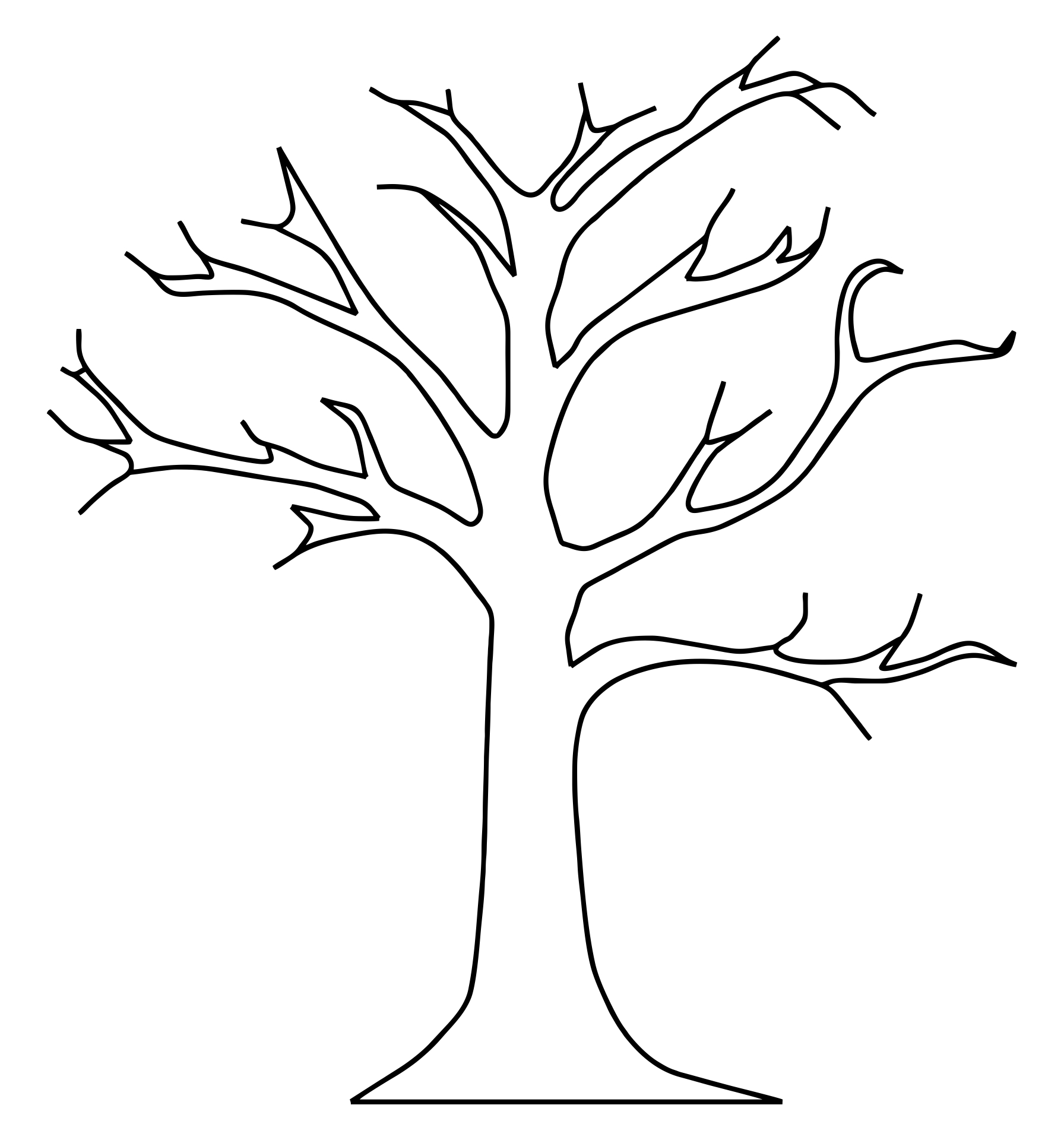 Detail Tree Trunk Template Nomer 2
