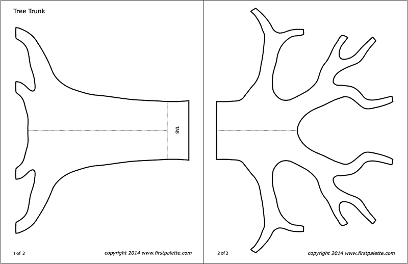 Detail Tree Trunk Template Nomer 3
