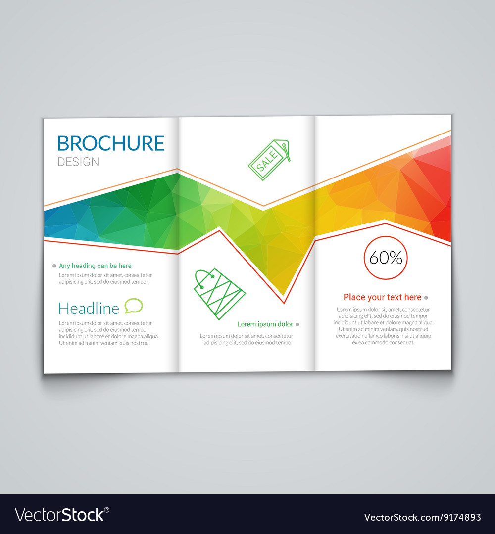 Detail Tri Fold Brochure Design Template Nomer 2