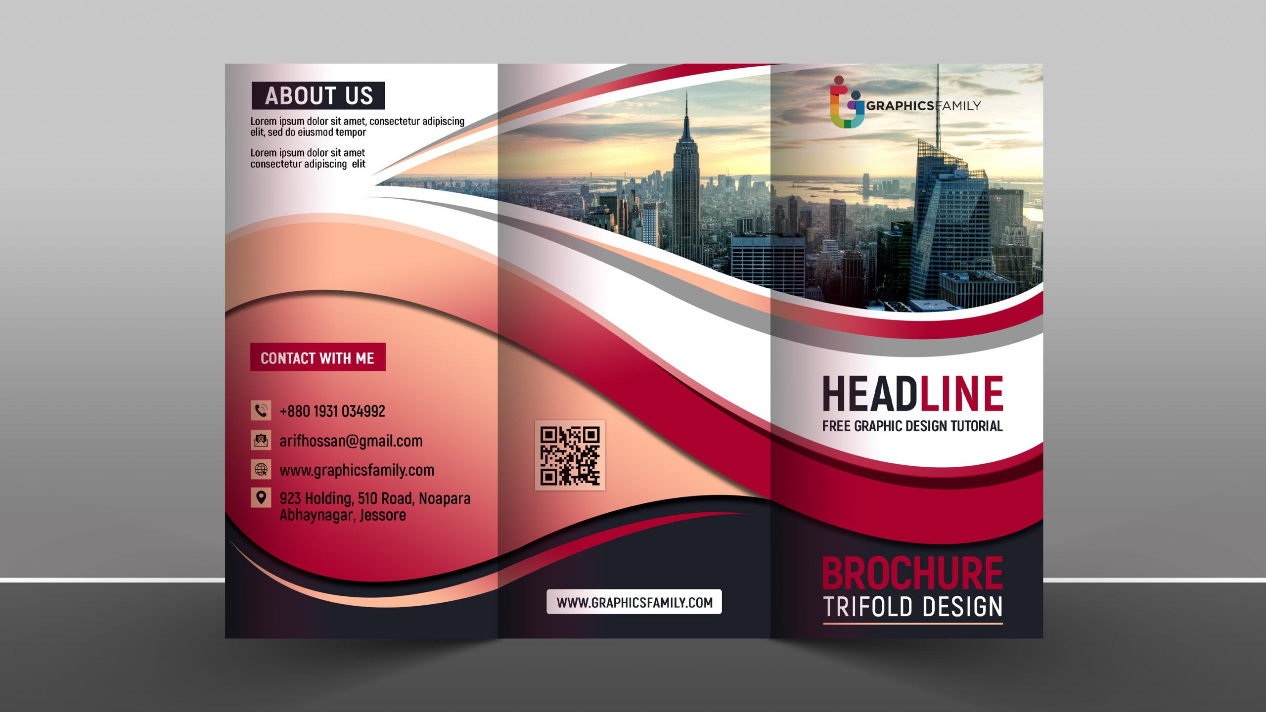 Detail Tri Fold Brochure Design Template Nomer 15