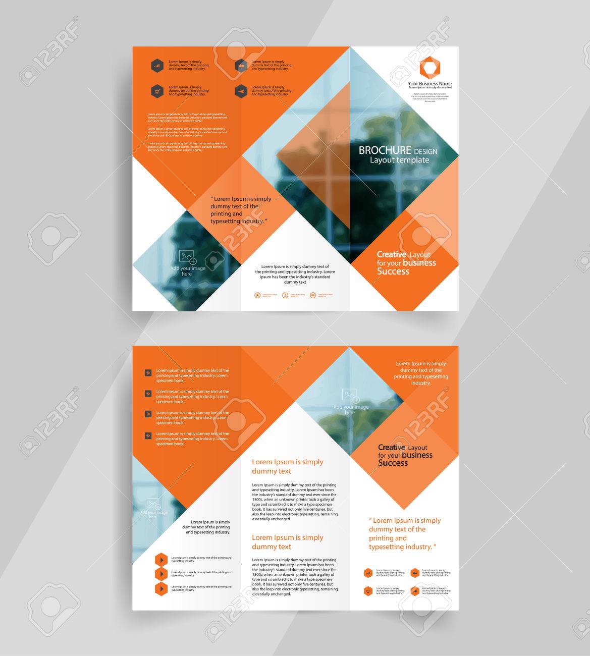 Detail Tri Fold Brochure Design Template Nomer 24