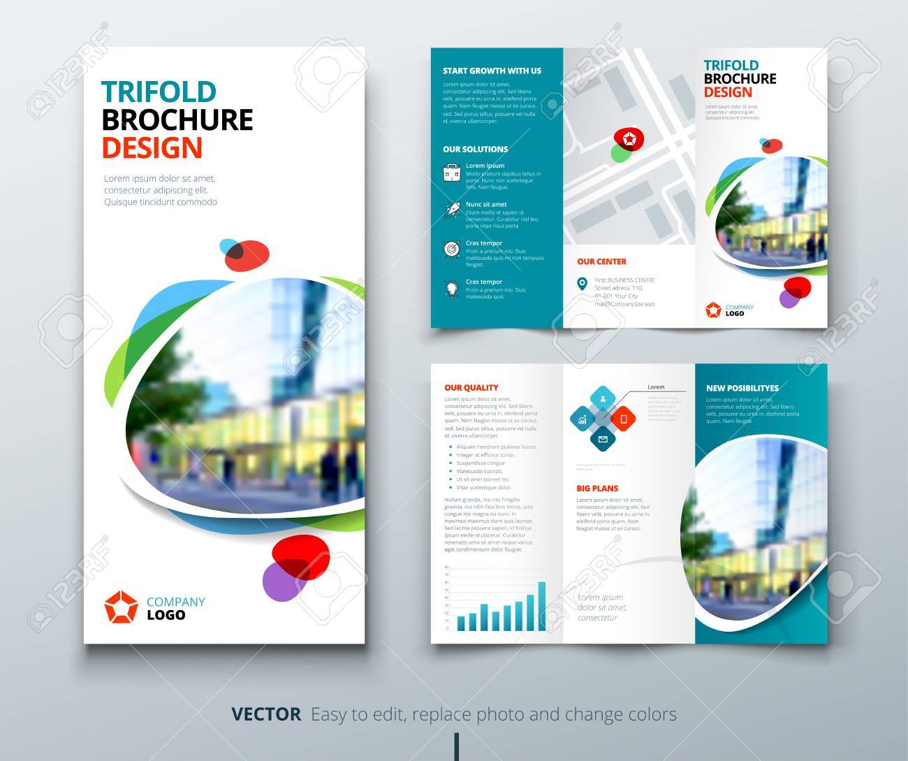 Detail Tri Fold Brochure Design Template Nomer 29