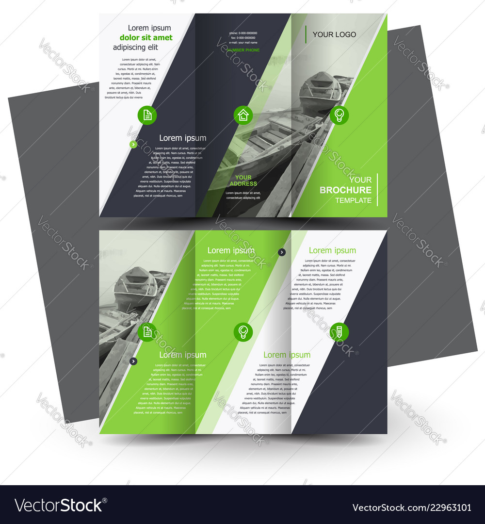 Detail Tri Fold Brochure Design Template Nomer 6