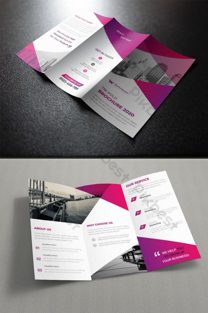 Detail Tri Fold Brochure Design Template Nomer 46