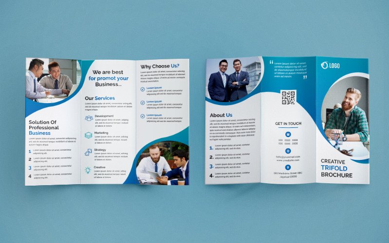 Detail Tri Fold Brochure Design Template Nomer 47