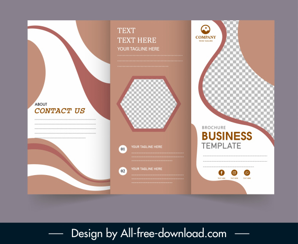 Detail Tri Fold Brochure Design Template Nomer 9