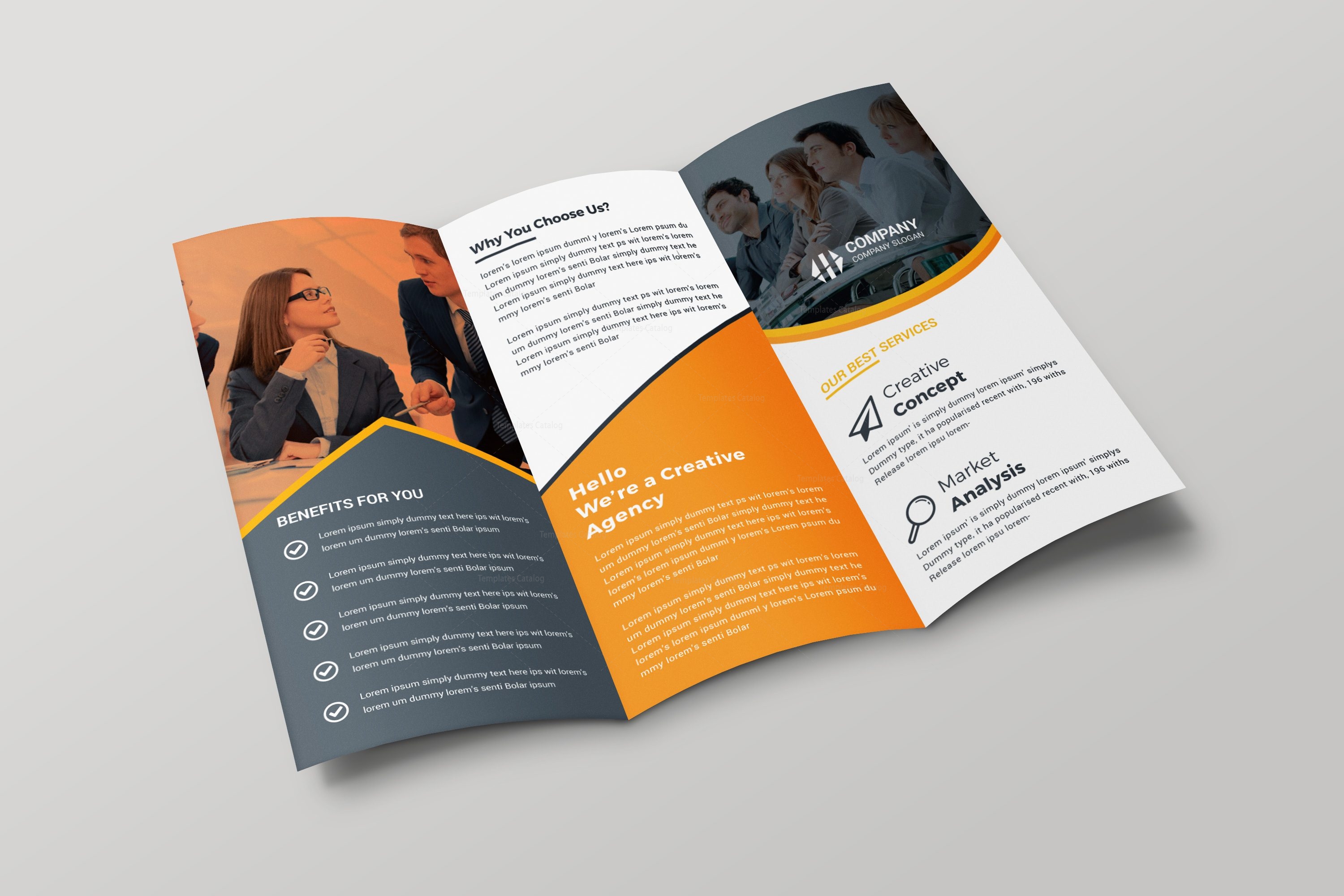 Detail Tri Fold Brochure Design Template Nomer 10